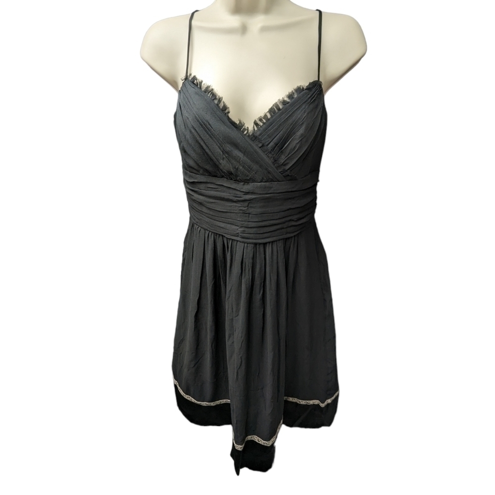 Laundry by Shelli Segal Silk Chiffon Cocktail Slip Dress Sz 6